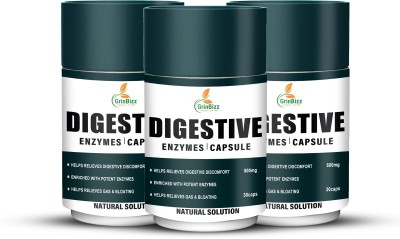 grinbizz Digestive Enzymes Capsule Help To Relief Acidity & GastricPain/Digestive Care(Pack of 3)