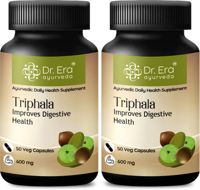 Dr. Era Ayurveda Triphala Capsule Improves Digestive Health(Pack of 2, 100 Capsules)