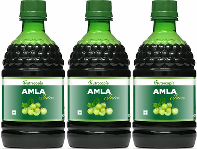 NUTROCOPIA Amla Juice Effective Antioxidants for Immunity boosting Juice(Pack of 3, 1200 ml)