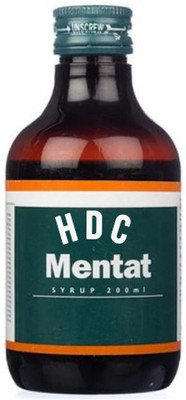 H D C MENTAT SYRUP - Improves Mental Quotient(Pack of 2, 200 ml)