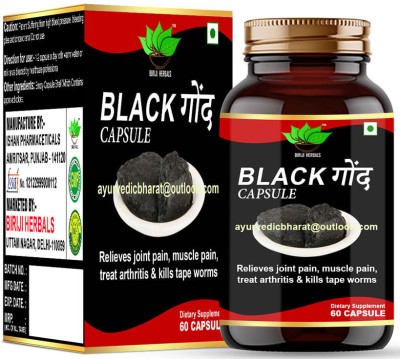 BIRJI HERBALS Ayurvedic Kala Goond Capsule 60Veg Capsules Pack Of 1 Month