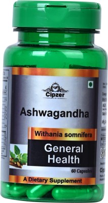 CIPZER Ashwagandha Capsule |Boost Stamina|Helps Anxiety & Stress Relief 30 Veg Capsules