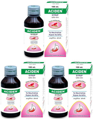 ACIDEN Syrup to Neutralize Hyper Acidity-100 ml (Pack of 3)(Pack of 3, 300 ml)