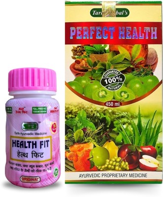 HERBSHD Health Fit Capsule & Perfect Health Tonic | For Family Good Health Wellness(Pack of 2)