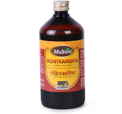 Multani Rohitkarishta Liquid | Helpful In Splenomegaly, Liver Enlargement - 900ml(Pack of 2, 900 ml)