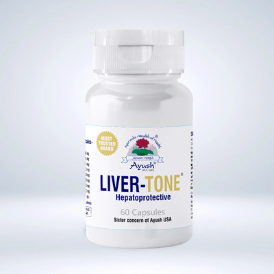 Ayush Herbs Liver Tone Rapidly Restores Natural Liver Functions 60 Capsule(60 Capsules)