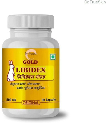 Dr.TrueSkin Libidex Gold Capsules Stimulant Active Life Potency For Men(30 Capsules)