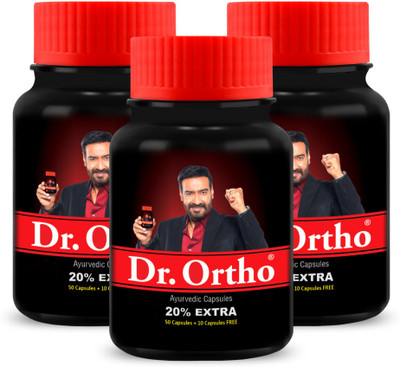 Dr. Ortho AYURVEDIC PAIN RELIEF CAPSULES (60 Caps in each Container)(Pack of 3)(Pack of 3, 180 g)