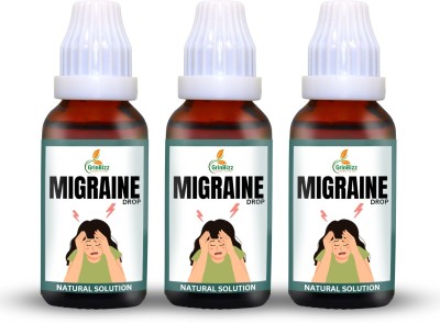 grinbizz Migraine Drop Natural Mind Relaxer/Stress Relief/Headache/Migraine pain Relief(Pack of 3)