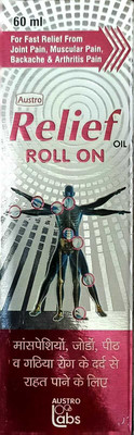 Austro Labs RELIEF ROLL ON OIL 60ML relieves pain from your knees shoulders neck wrists back(60 ml)