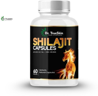 Dr.TrueSkin Shilajit Gold Vital Force Capsules 60 Veg Caps SLT01 A01(60 Capsules)