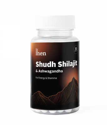 Formen Shudh Himalayan Shilajit & Ashwagandha, Ayurvedic Supplements(30 Capsules)