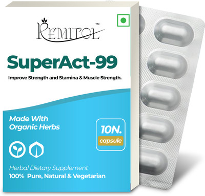 Remitol Super Act Wellness Power Capsule For Men \ For Strength Good For Health(10 Capsules)