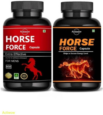 ACTIWOW Horse Force Capsule Combo Enhance Vitality Naturally FFF33R B02(30 Capsules)