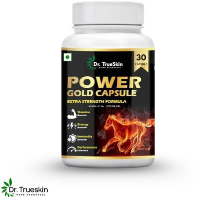 Dr.TrueSkin Power Gold Herbal Men’s Daily Vitality Plus 30 Capsules(30 Capsules)