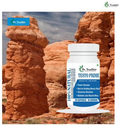 Dr.TrueSkin Testo Prime Capsules Herbal Energy Support for Men(30 Capsules)