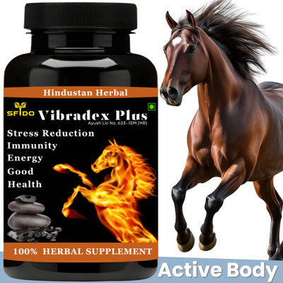 hindustan herbal Vibradex Plus Natural Herbs For Health Men 's(30 Capsules)