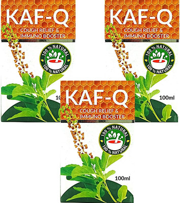 KAF-Q 100ML SYRUP AYURVEDIC COLD AND COUGH, RELIEF FROM ASTHAMATIC COUGH.(PACK OF-3)(Pack of 3, 100 ml)