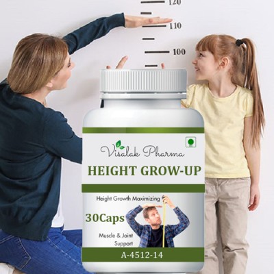 visalak pharma Height Grow-Up Ayurvedic tab-lets 30 Caps pack of 1