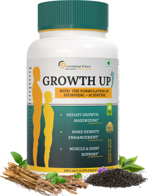 The Gromming guru Growth UP - Ayurvedic Height Increase Medicine for Height Enhancer Of the Body(60 Capsules)