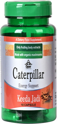 CIPZER Caterpillar Keeda Jadi 10 Capsule | Helps to support Strength, Stamina & Energy(10 Capsules)