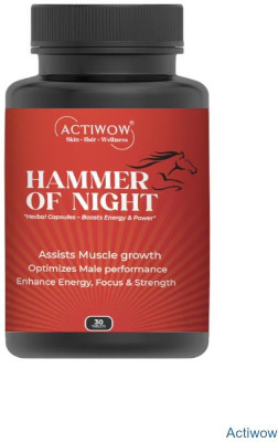 ACTIWOW Hammer Of Night Men’s Natural Energy Tonic(30 Capsules)