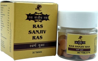 elzac herbals Ras Sanjiv Ras Gold Tablet - 10tab swarn yukt(Pack of 2)