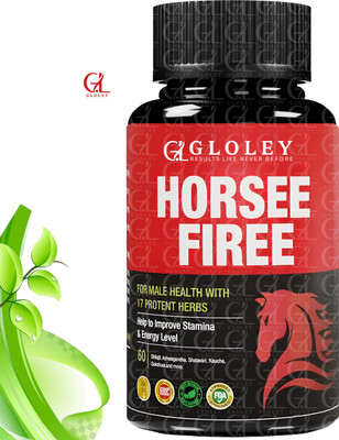 GLOLEY Horse Dynamic Orignal Capsule With Fire Herbal Strength Tablets(60 Capsules)