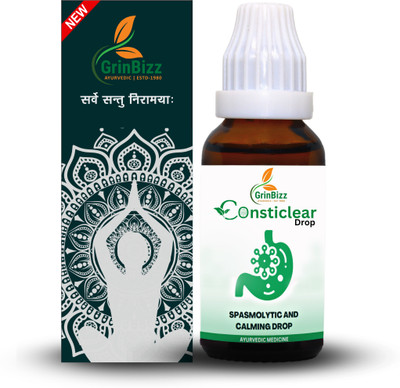 grinbizz Consticlear Drop For Acidity & Gas Relief | Helps in Bloating | Gastric Pain |(30 ml)