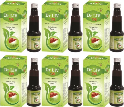 DEE INDIA HERBALS Dr Liv DS Liver Tonic Syrup (225 Ml)(Pack of 6)