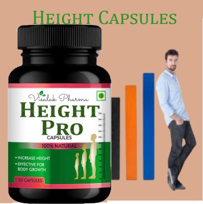 visalak pharma Height Pro cap-sules-HELPS TO GROW LONGER & GAIN INCHES