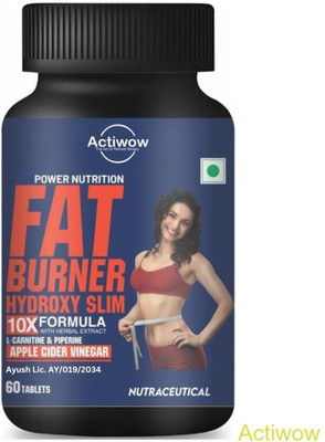 ACTIWOW Fat Burner Tablets with MCT Oil & CLA for Weight LossY01(60 Tablets)