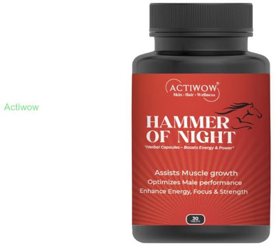 ACTIWOW Hammer Of Night Men’s Herbal Energy Booster(30 Capsules)