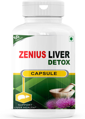 Zenius Liver Detox Capsule Ayurvedic Medicine, for All Types of Liver Problems(60 Capsules)