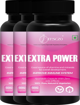 Fasczo Extra Power Immunity Power Capsule For Women For Overall Cellular Health_Stamina(Pack of 3)