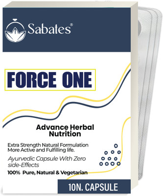 Sabates Force One Wellness Power Capsule For Men / For Stamina Strength Reduce Tiredness(Pack of 3, 30 Capsules)