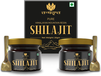 Tanyatrapt Pure Himalayan Shilajit Resin, For Immunity & Stamina, 40g(Pack of 2, 40 g)