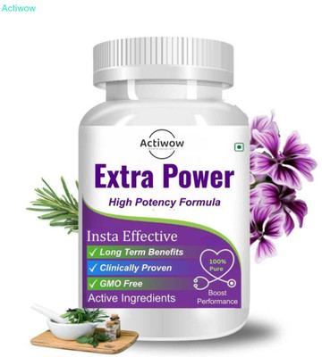 ACTIWOW Extra Power Capsules - More Power, Less Fatigue(30 Capsules)