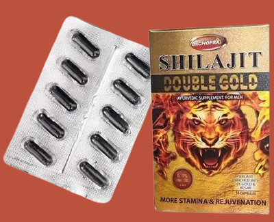 Redtize GHJH DR CHOPRA SHILAJIT DOUBLE GOLD CA (10 Capsules)(10 Capsules)