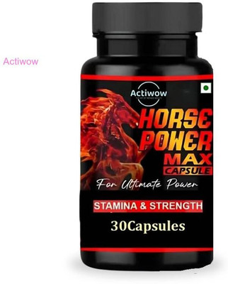 ACTIWOW Horse Power Max Capsule Enhances & endurance M05(30 Capsules)