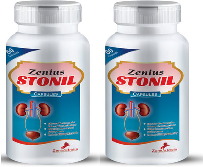 Zenius Stonil Capsules for Useful to Dissolves and removes kidney stones(Pack of 2, 60 Capsules)