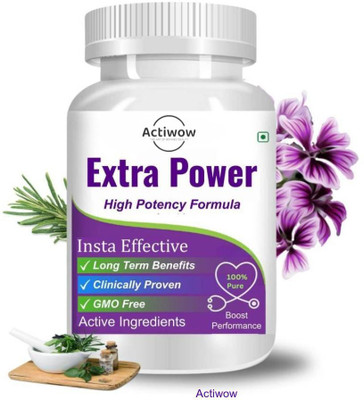 ACTIWOW Extra Power Capsules - More Power in Every Step(30 Capsules)