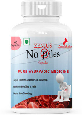Zenius No Piles Ayurvedic Capsule Relief From Pain, Bleeding & Constipation| 60 Cap(60 Capsules)