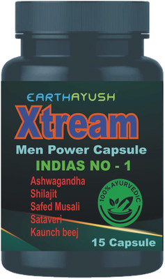 earthayush XTREAM / Men Power Capsule / 15 cap / Pack of 1(15 Capsules)