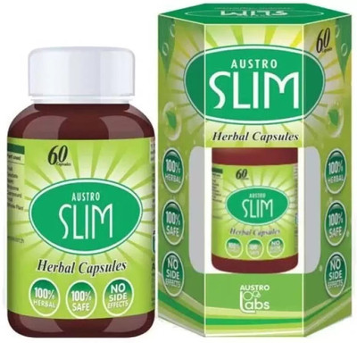 Austro Labs Slim Herbal Capsule with Weight Loss & Fat Burn 60 Caps(60 Capsules)