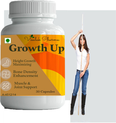 visalak pharma Growth Up Capsules For Height Growth Men & Women(30 Capsules)