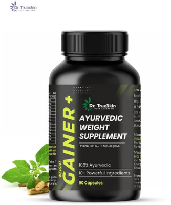 Dr.TrueSkin Weight Gainer+ Capsules Herbal Daily Energy Tonic 90CAPS(90 Capsules)