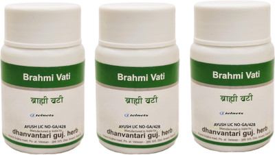 ITELNETS Dhanvantari Brahmi Vati Tabs(3 x 60T Each)(180 Tablets)