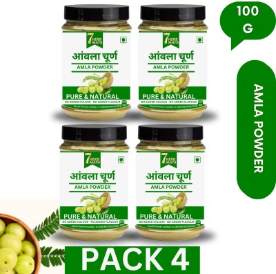 7Herbmaya AMLA Powder For Skin and Hair Care Natural and Herbal 100G EACH PACK 4(400 g)