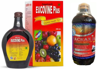 Aayatouch Eucovine Plus Tonic With Pachan DS Digestive Health Tonic(Pack of 2, 450 ml, 650 ml)